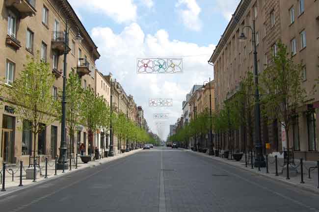 שדרות גדימינאס במבט ממזרח למערב